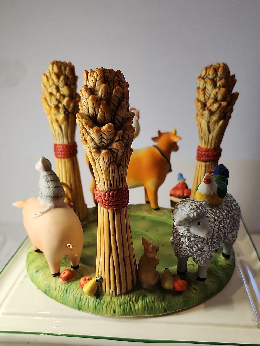 Partylite Farm Animal Decorative Figurine Set - Multicolor Candle Horder